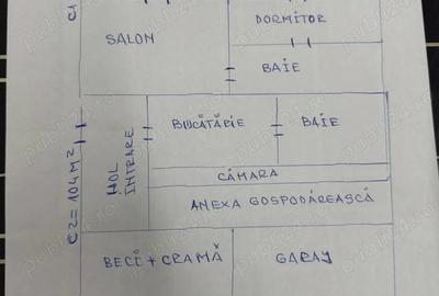 Casa si anexa de vanzare str.Calugareni, cartier Crucea Rosie - 1