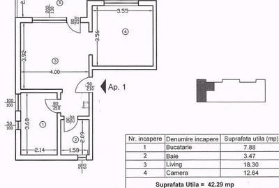 Apartament cu 2 camere semidecomandat în Drumul Taberei - 1