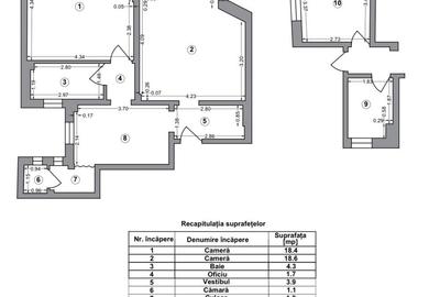 Apartament cu 2 camere decomandat în Unirii - 3