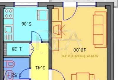 Garsonieră decomandată, mobilată în Veteranilor - 1