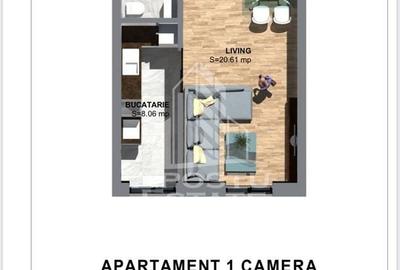 Apartamente cu o camera, predare la cheie, Torontalului - 8