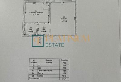 Garsonieră decomandată în Complex Studențesc - 9