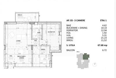 APARTAMENT 3 CAMERE DE VANZARE FINISAT | INTRE LACURI | PARCARE SUBTERANA - 9