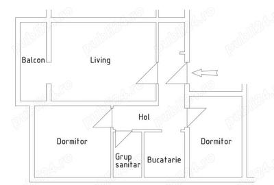Apartament cu 3 camere decomandat în Central - 2