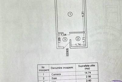 Garsoniera 21 mp -  Navodari - 30.000 euro (Cod E2) - 15