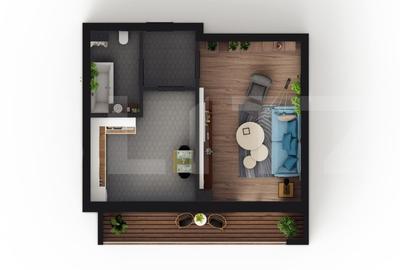 Apartament Modern cu 1 Camera in Complex Rezidential de Lux - Visani, Bucium - 2
