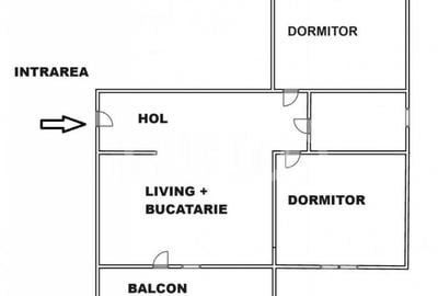 Apartament de vanzare etaj 1 cu 3 camere balcon parcare Arhi - 15