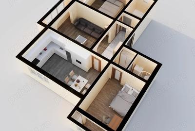 Apartament cu 3 camere decomandat în Sud - 9