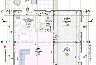 Casa individuala pe un singur nivel cu 3 camere teren 300 mp Cristian - 3