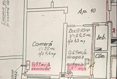 Apartament cu 3 camere decomandat în Central