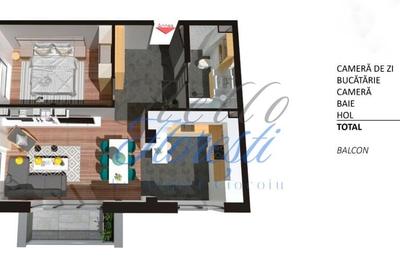 Apartament 2 camere, finisat, 56 mp, Zona Teilor