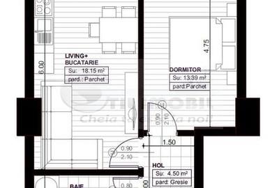 Intabulat - Copou - Royal Town - 2 camere - 49,77 mp - 8