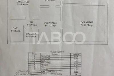 Casa individuala 2 camere 58 mpu curte si gradina 332 mp Cisnadie - 12