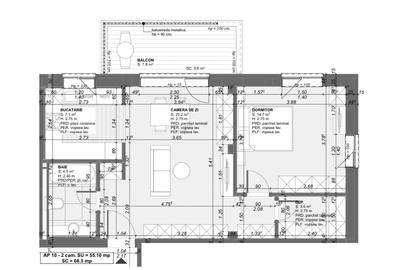 Apartament cu 2 camere decomandat în Central - 16