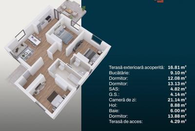 Casa individuala cu 4 camere - Toate utilitatile + Asfalt - Mosnita Noua - 7