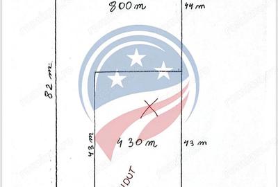 Teren de 800 mp, în Vest