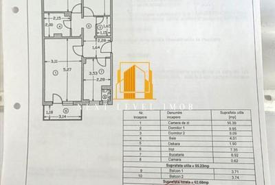 Apartament cu 3 camere decomandat în Eremia - 2