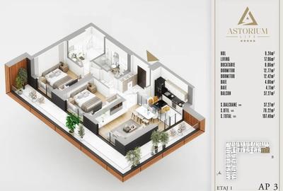 Apartament 3 Camere în Ansamblu Rezidențial Nou | Finisaje de Lux | Comision 0% Apartament 3 Camere în Ansamblu Rezidențial Nou | Finisaje de Lux | Comision 0% - 3