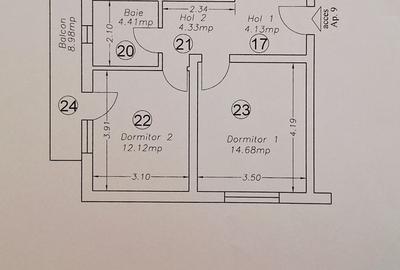 Apartament cu 3 camere semidecomandat, mobilat în Dumbrăvița - 26