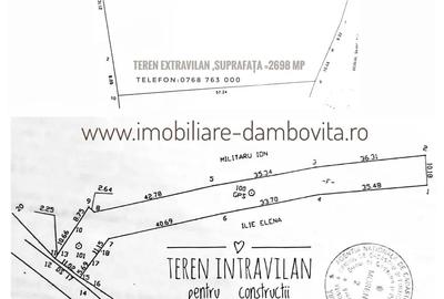 Teren de 2698 mp, în Gura Ocniței