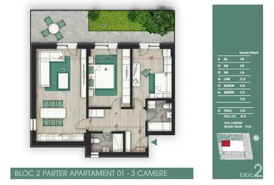 Apartament cu 3 camere decomandat în Theodor Pallady - 2