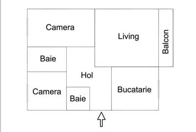 3 camere Bdul Dambovita parter cu balcon, 2 bai - 9