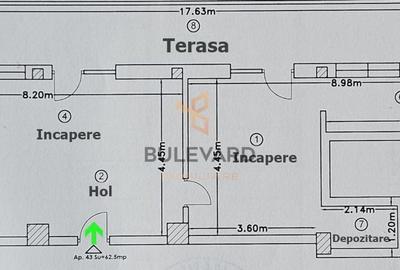 Spatiu de birou 62.5 mp + terasa 32 mp, parcare - 12
