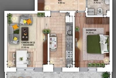 Apartament cu 2 camere decomandat în Nicolae Grigorescu - 2