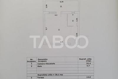 Studio de vanzare 36 mp util + terasa 13 mp finalizata 01 oc - 1