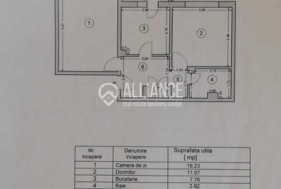 Apartament cu 2 camere decomandat, mobilat în Dacia - 1