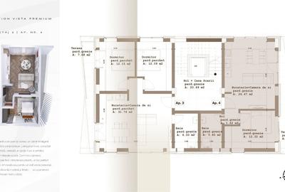Apartament cu 2 camere decomandat în Republicii - 7