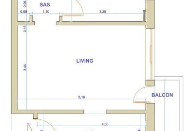 Apartament cu 2 camere în 1 Mai - 5