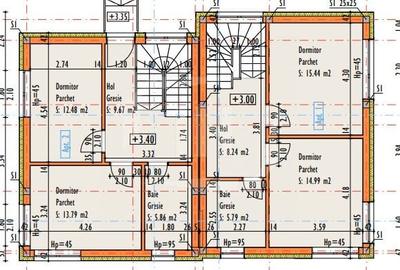 Duplex cu 4 camere în Dâmbul Rotund