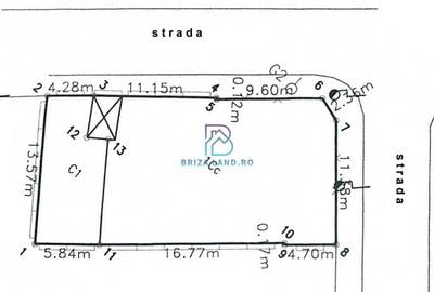 Bucurestii Noi, cartier Straulesti, teren 358mp deschidere 27.3mx13.6m - 3
