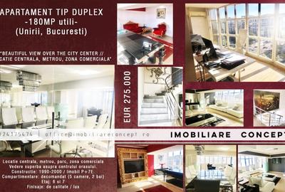 Penthouse cu 5 camere decomandat în Unirii