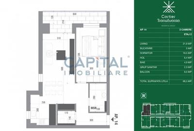 Comision 0%! Apartament etaj 2 zona Noua - 8