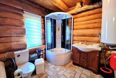 Cabana din lemn rotund, 140 mp utili, 1000mp teren - zona turistica Marisel - 5