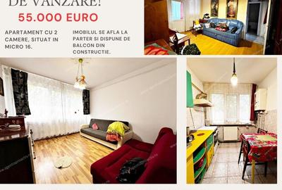 Apartament cu 2 camere, situat in Micro 16, la parter! - 1