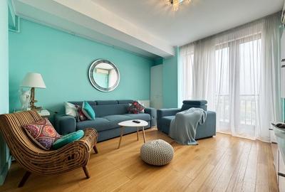 Apartament cu 2 camere semidecomandat, mobilat în Central