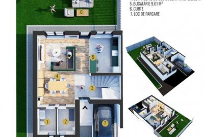 Casă cu 4 camere cu Canalizare în Ghencea - 2