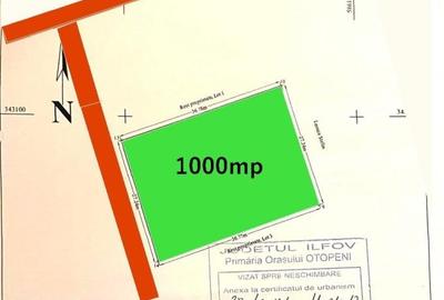 Teren intrav.1000mp utili ,27.24 x 36.78)apa si curentul electric trase la teren - 2
