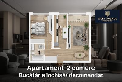 Apartament cu 2 camere decomandat în Militari - 9
