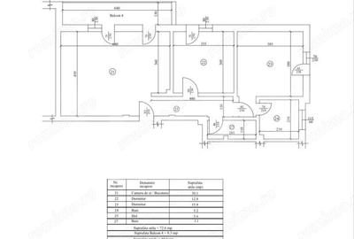 Apartament cu 3 camere decomandat în Central