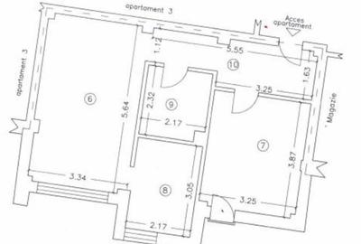 Apartament cu 2 camere semidecomandat în Nord - 1