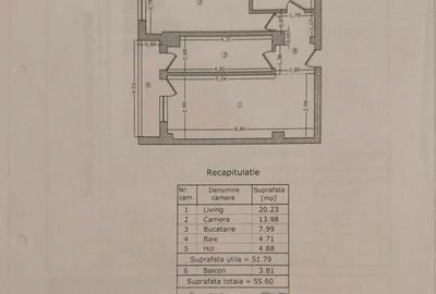 Apartament cu 2 camere decomandat în Sud