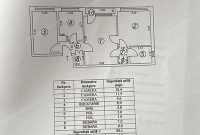 Apartament 3 camere, etajul 2, in Tiglina 1! - 10