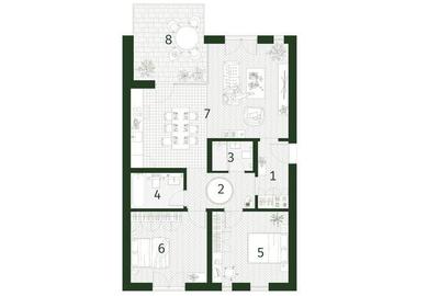 Apartament cu 2 camere în Paleu - 2