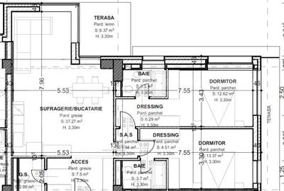 Apartament 3 camere, 93,5 mp, terasa 15,4 mp, zona centrala - 1
