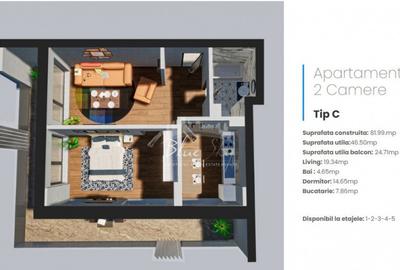 Apartament 2 camere situat in Eforie N - 3