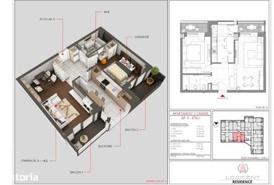 Apartament cu 2 camere decomandat în Central - 18